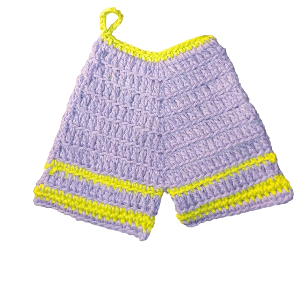 Potholder Shorts Crochet Handmade
